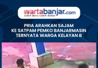 VIDEO - Pria Arahkan Sajam ke Satpam Pemko Banjarmasin Ternyata Warga Kelayan B