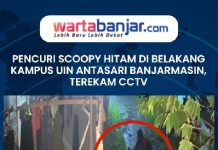VIDEO - Pencuri Scoopy Hitam di Belakang Kampus UIN Antasari Banjarmasin, Terekam CCTV