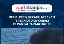 VIDEO - Detik-Detik Perahu Nelayan Terbakar dan Karam di Pantai Parangtritis, Begini Kronologinya