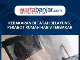 VIDEO - Kebakaran di Tatah Belayung, Perabot Rumah Habis Terbakar