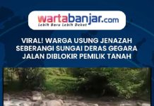VIDEO - VIRALl! Warga Usung Jenazah Seberangi Sungai Deras Gegara Jalan Diblokir Pemilik Tanah, Ini Alasannya
