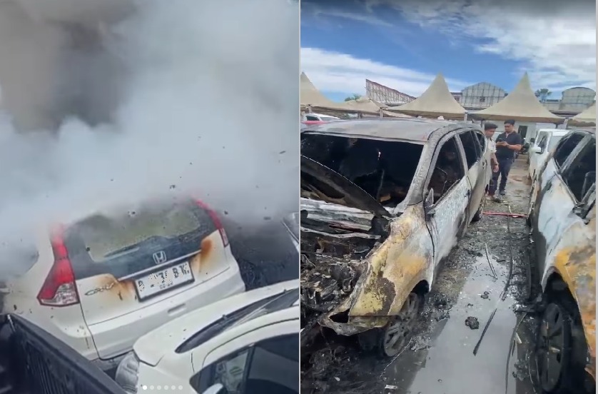 04042025_Mobil yang terbakar di pelelangan JBA komplek Kota Citra Grha Banjarbaru, Kamis. (wartabanjar.com - Ist. KCIC) Mobil yang terbakar di pelelangan JBA komplek Kota Citra Grha Banjarbaru, Kamis. (wartabanjar.com - Ist. KCIC)