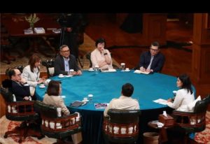 Petinggi media yang diundang Presiden Prabowo Subianto, Minggu. (wartabanjar.com - Ist. @Prabowo)