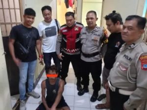 Pelaku pencurian motor di bengkel Jalan Gotong Royong, Banjarbaru, berhasil ditangkap. (wartabanjar.com - Ist. Humas)