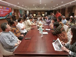 Pertemuan Menteri Perumahan, Maruarar Sirait dengan PWI terkait rumah subsidi untuk wartawan. (wartabanjar.com - Ist. PWI)
