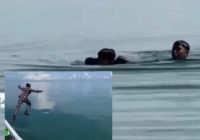 Aksi Heroik Prajurit TNI AL Selamatkan Nelayan Remaja Terombang-ambing di Laut yang Sepi