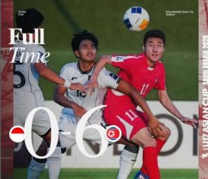 Hasil akhir Timnas Indonesia melawa Korea Utara di Piala Asia U-17 2025. (wartabanjar.com - Ist. Timnas)