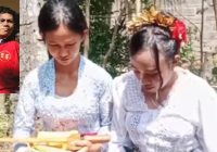 Beredar! Video Agus Buntung Menikah dengan Adat Bali Diwakili Keris