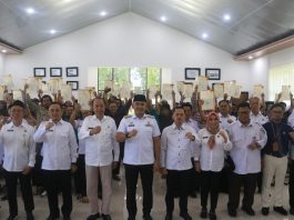 Tutup Program PTSL di Tala, Bupati H Rahmat Trianto Serahkan 529 Sertifikat Milik Warga
