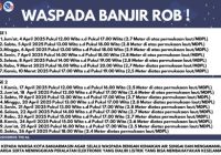 BPBD Kota Banjarmasin Minta Warga Waspada, Banjir Rob Hingga 26 April