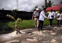 Wali Kota Banjarmasin Datangi Jalan yang Ditanami Pohon Pisang
