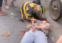 Seorang Anak Terkapar di Jalan Belitung Darat, Diduga Terserempet Sepeda Motor