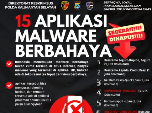 Polri Umumkan 15 Aplikasi Pinjol Mengandung Malware Berbahaya, Polres Banjar: Segera Hapus!