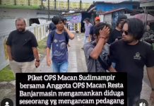 Ancam Pedagang Ujung Murung, Seorang Pria Diamankan Macan Resta
