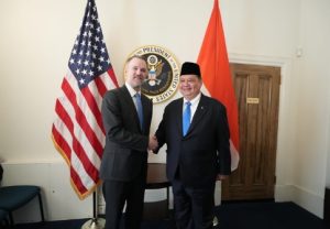 Airlangga Hartarto bertemu dengan United State Trade Representative (USTR), Jamieson Greer. (wartabanjar.com - Ist.. IG. Pribadi)