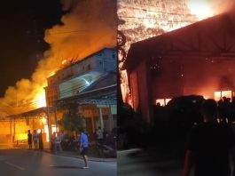 BREAKING NEWS: Selepas Magrib Api Berkobar di Jalan Matah Pelaihari