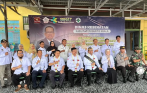 Kunjungan Wakil Kepala Staf Kepresidenan M Qodari ke Puskesmas Anjir Pasar pada 19 Februari 2025