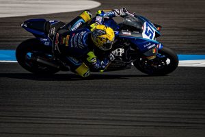 Pembalap binaan Yamaha Racing Indonesia, Aldi Saya Mahendra berhasil capai target 10 besar. (wartabanjar.com - Istimewa)