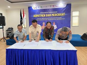Ditalntas Polda Kalsel melakukan penandatanganan dengan sejumlah stakeholder, Selasa 22 April 2025. (wartabanjar.com - Ramadan)