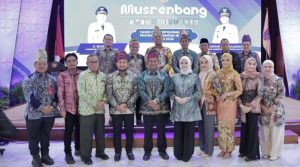 Unsur pimpinan dan anggota DPRD yang menghadiri Musrenbang RKPD 2026 di Gedung Mahligai Pancasila, Kamis 24 April 2025. (wartabanjar.com - Ist. Humas)