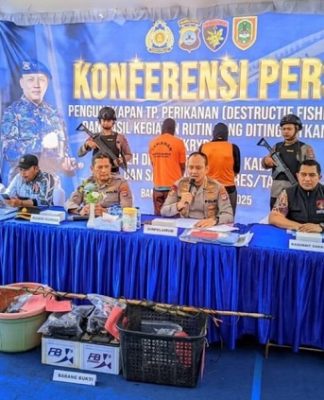 Dislutkan dan Polda Kalsel Tangkap Pelaku Penangkapan Ikan Gunakan Setrum dan Cantrang