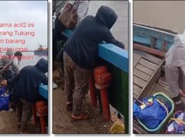 Heboh! Tiga Acil Diduga Curi Barang di Kapal Sungai Barito, Netizen: "Caburkan!"