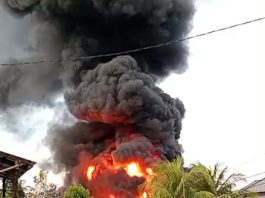 Kebakaran di Sampit, Api Dilaporkan Sulit Padam