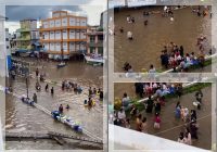 Jalanan Disulap Jadi Kolam Renang! Banjir Bandang Barsel Disambut Warga dengan Gembira