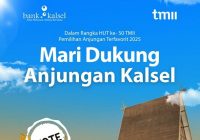 Meriahkan HUT ke 50 TMII, Pindai Barcode Bank Kalsel ini untuk Dukung Anjungan Kalsel Jadi Terfavorit!