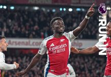 Bukayo Saka Comeback Gemilang! Arsenal Tekuk Fulham 2-1, Asa Juara Terjaga
