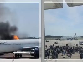 Mesin Pesawat Delta Air Lines Terbakar di Bandara Orlando, Ratusan Penumpang Dievakuasi