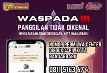 Disdukcapil Banjarbaru Buka Suara Tentang Nomor WA Tak Dikenal yang Beredar dan Kerap Menghubungi Warga