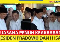 VIDEO - Suasana Penuh Keakraban Presiden Prabowo dan H Isam di Acara Open House Istana
