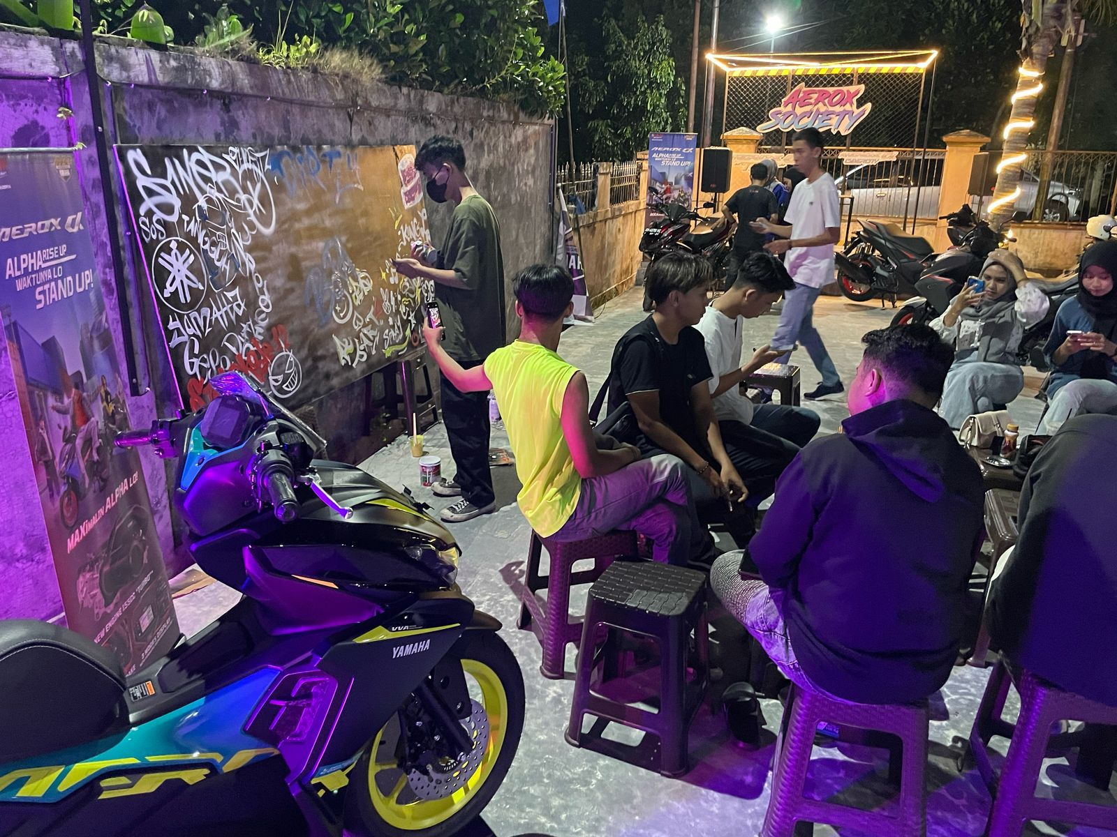 Seru! Aerox Society di Palangka Raya Kumpulkan Komunitas Motor Yamaha dan Intip Tampilan AEROX ALPHA