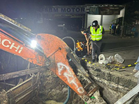 Update Perbaikan Pipa PAM Bandarmasih di Jalan Pramuka