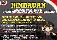 Imbauan dari Polres Banjar untuk Jemaah Haul ke 219 Datu Kelampayan
