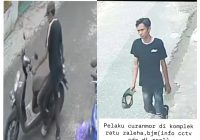 Maling Sepeda Motor di Komplek Ratu Zaleha Terekam CCTV