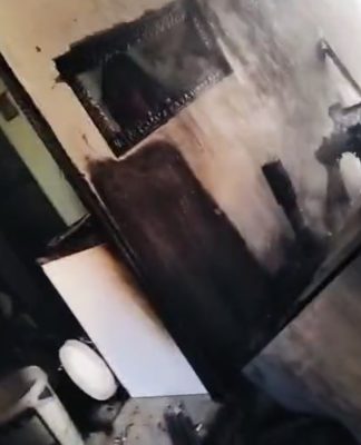 BREAKING NEWS Kebakaran di Tatah Belayung, Perabot Rumah Habis Terbakar