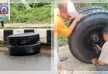 Aksi Mulia Warga Balangan! Temukan Sepasang Ban Truk Tercecer, Bukan Diambil tapi Dikembalikan