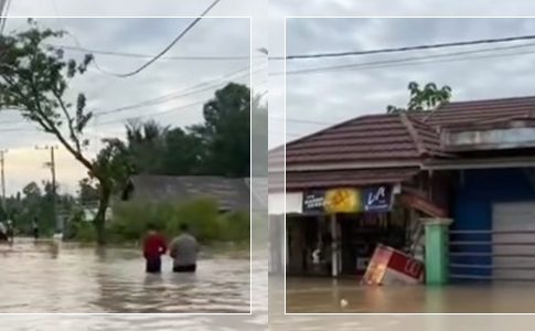 Banjir Rendam Rangda Malingkung Tapin Utara, Aktivitas Warga Mulai Terganggu