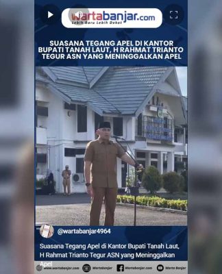 VIDEO - Suasana Tegang Apel di Kantor Bupati Tanah Laut, H Rahmat Trianto Tegur ASN yang Meninggalkan Apel
