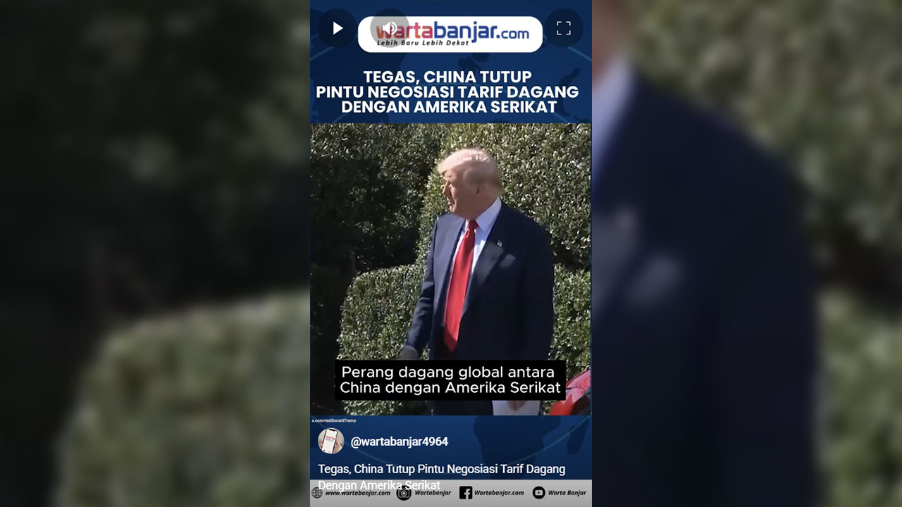 VIDEO - Tegas, China Tutup Pintu Negosiasi Tarif Dagang Dengan Amerika Serikat