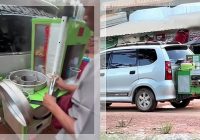 VIRAL! Gak Pakai Motor atau Gerobak, Penjual Pentol di Kalteng Keliling Naik Mobil Avanza
