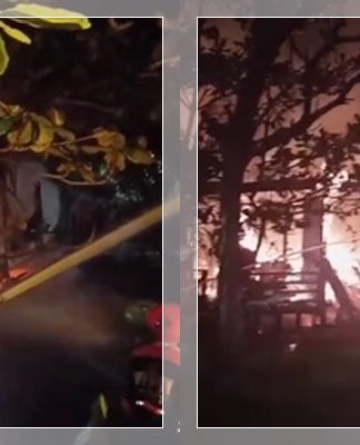 BREAKING NEWS: Rumah Dinas di Kapuas Ludes Terbakar Dini Hari