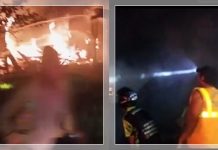NYARIS TERPANGGANG! Satu Keluarga Selamat dari Kobaran Api yang Hanguskan Rumah Dinas PUPRPKP Kapuas
