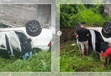 Kecelakaan di Batola! Mobil Terbalik ke Semak Belukar, Begini Kondisi Penumpangnya