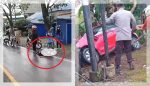 Tabalong Dikejutkan Dua Kecelakaan: Pelajar Terluka, Mobil Ringsek di Jalan Poros Kalsel–Kaltim