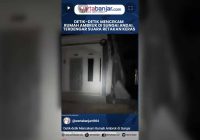 VIDEO - Detik-detik Mencekam Rumah Ambruk di Sungai Andai, Terdengar Suara Retakan Keras