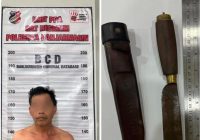 Acungkan Sajam Sambil Mabuk ke Satpam di Banjarmasin, Pria ini Diringkus Polisi
