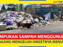 VIDEO - Tumpukan Sampah di Jalan Veteran Menggunung, Pedagang Mengeluh Omsetnya Menurun